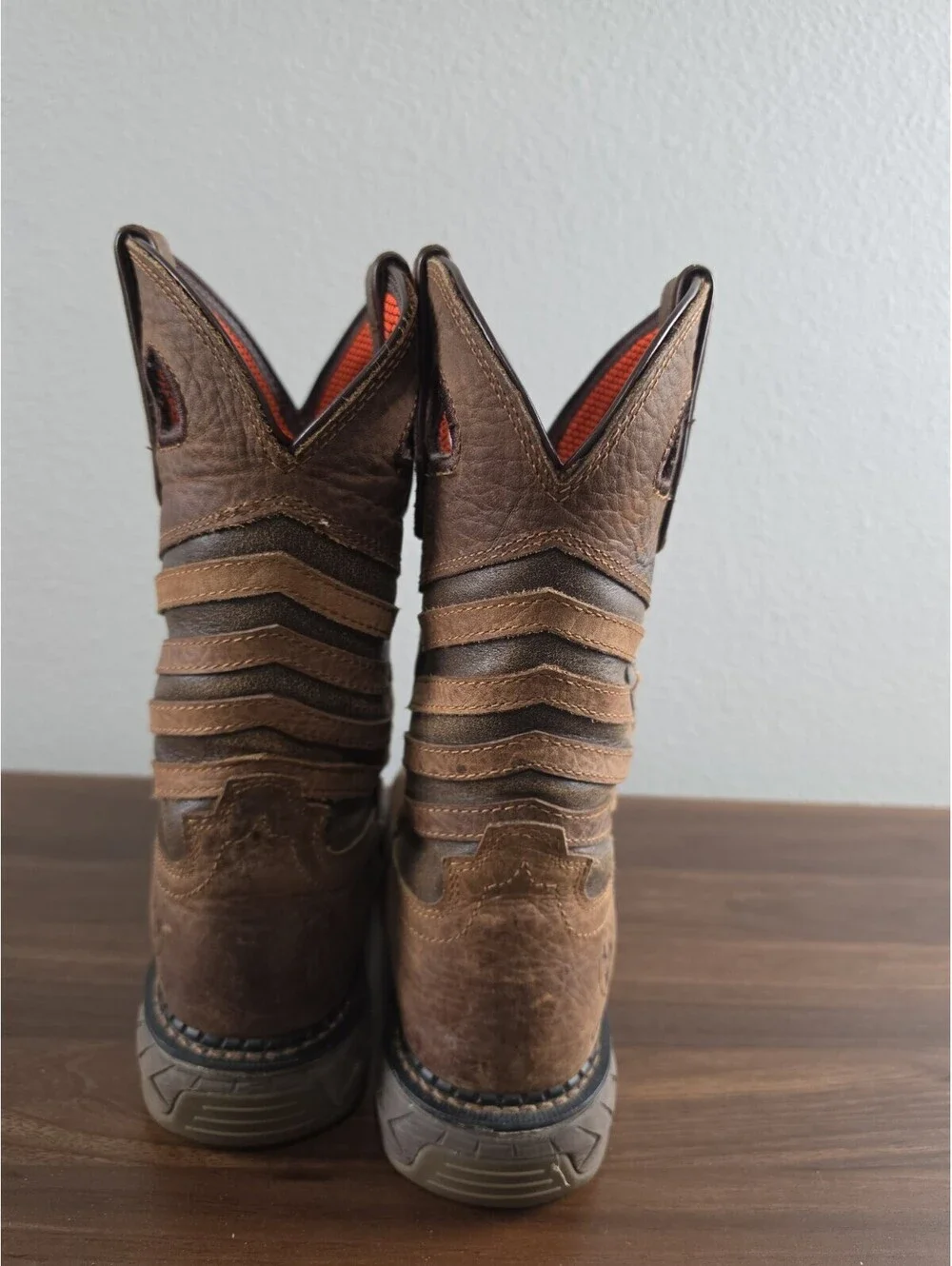 Tennessee Work Boot Co. Leather Cowboy/Work Boot, Steel Toe, Waterproof Mens 8W